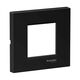 Rama decorativa aparataj modular Schneider, rectangulara, 2M, negru metalic, Easy Styl, LMR7262005