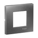Rama decorativa aparataj modular Schneider, rectangulara, 2M, gri fumuriu, Easy Styl, LMR7262006