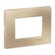 Rama decorativa aparataj modular Schneider, rectangulara, 3M, bej metalic, Easy Styl, LMR7263007