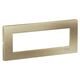 Rama decorativa aparataj modular Schneider, rectangulara, 7M, bej metalic, Easy Styl, LMR7267007