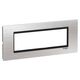 Rama decorativa aparataj modular Schneider, rectangulara, 7M, argintiu-negru, Easy Styl, LMR7667031