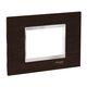 Rama decorativa aparataj modular Schneider, rectangulara, 3M, wenge-crom, Easy Styl, LMR7843038