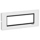 Rama decorativa aparataj modular Schneider, rectangulara, 7M, alb-negru, Easy Styl, LMR7967031