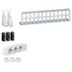 Set multimedia univers, bloc 3 prize Schuko, Hager, Univers, IP31, patch panel cu 24xRJ45