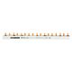Bareta de alimentare (busbar) Schrack, 4P, tip pin, L1,N/L2,N/L3,N, 63A, BS990124