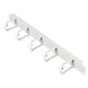 Organizator pentru dulap Rack, orizontal, 19", 1U, 5 inele metalice, Schrack