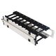 Organizator pentru dulap Rack, orizontal, 19", 2U, cu canal de cablu, capac cu clips, Schrack