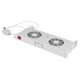 Placa 2 ventilatoare, 19'', termostat analogic, 1U, Schrack