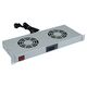 Placa 2 ventilatoare, 19'', termostat digital, 1U, Schrack