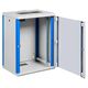 Dulap Rack, de perete, 16U, DTW, 824x600x450mm, Schrack, 19", DTW