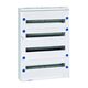 Tablou electric metalic, fara usa, aplicat, 96 module, 4x24, cu plastroane, Schrack, Modul 160, IP30