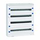 Tablou electric metalic, fara usa, aplicat, 132 module, 4x33, cu plastroane, Schrack, Modul 160, IP30