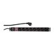 Patchord, 8xSchuko, cablu conexiune 2m, comutator, 1U, DT, Schrack