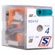 Releu fisabil Schrack, 14 pini, 24VDC, LED + dioda, 6A, 4CC, RS410LC4