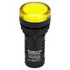 Lampa de semnalizare Schrack, LED, galben, 230VAC/DC, D22, BZ501216-B