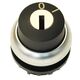 Selector cu cheie si retinere, 1ND, 2 pozitii, 1x60 grade, negru, 0-1, Schrack, MM216887