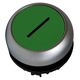 Buton comanda Schrack, cu revenire, ''1'', plat cu indicator luminos, verde, MM216938