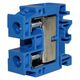Clema sir fixare pe sina DIN, albastru, 1.5-50mmp, cu surub, CBD, Schrack, IK101050