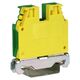 Clema sir fixare pe sina DIN, galben/verde, 0.5-10mmp, cu surub, TEC, Schrack, IK122010-A