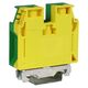 Clema sir fixare pe sina DIN, galben/verde, 1-35mmp, cu surub, TEC, Schrack, IK122035-A