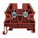 Clema sir fixare pe sina DIN, rosu, 2.5mmp, AVK, Schrack, IK608002
