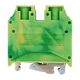 Clema sir fixare pe sina DIN, galben/verde, 10-16mmp, AVK, Schrack, IK622016-A