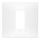 Rama decorativa aparataj modular Vimar, rectangulara, 1M, alb mat, NeveUp Matt, 09661.11