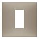 Rama decorativa aparataj modular Vimar, rectangulara, 1M, gri porumbel mat, NeveUp Matt, 09661.12