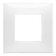Rama decorativa aparataj modular Vimar, rectangulara, 2M, alb, NeveUp Glossy, 09662.01