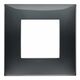 Rama decorativa aparataj modular Vimar, rectangulara, 2M, ardezie, NeveUp Glossy, 09662.03