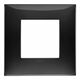 Rama decorativa aparataj modular Vimar, rectangulara, 2M, negru, NeveUp Glossy, 09662.04