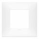 Rama decorativa aparataj modular Vimar, rectangulara, 2M, alb mat, NeveUp Matt, 09662.11