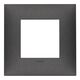 Rama decorativa aparataj modular Vimar, rectangulara, 2M, carbon mat, NeveUp Matt, 09662.14