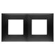 Rama decorativa aparataj modular Vimar, rectangulara, 2X2M, negru, NeveUp Glossy, 09664.04
