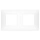Rama decorativa aparataj modular Vimar, rectangulara, 2X2M, alb mat, NeveUp Matt, 09664.11