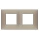 Rama decorativa aparataj modular Vimar, rectangulara, 2X2M, gri porumbel mat, NeveUp Matt, 09664.12