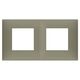 Rama decorativa aparataj modular Vimar, rectangulara, 2X2M, argila mat, NeveUp Matt, 09664.13