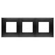 Rama decorativa aparataj modular Vimar, rectangulara, 3X2M, negru, NeveUp Glossy, 09666.04