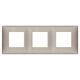 Rama decorativa aparataj modular Vimar, rectangulara, 3X2M, titaniu mat, NeveUp Metal, 09666.23