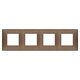 Rama decorativa aparataj modular Vimar, rectangulara, 4X2M, cupru mat, NeveUp Metal, 09668.24