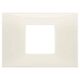 Rama decorativa aparataj modular Vimar, rectangulara, 2/3M, fildes, NeveUp Glossy, 09672.02