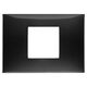 Rama decorativa aparataj modular Vimar, rectangulara, 2/3M, negru, NeveUp Glossy, 09672.04