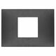 Rama decorativa aparataj modular Vimar, rectangulara, 2/3M, carbon mat, NeveUp Matt, 09672.14