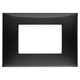 Rama decorativa aparataj modular Vimar, rectangulara, 3M, negru, NeveUp Glossy, 09673.04