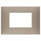 Rama decorativa aparataj modular Vimar, rectangulara, 3M, gri porumbel mat, NeveUp Matt, 09673.12
