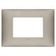Rama decorativa aparataj modular Vimar, rectangulara, 3M, titaniu mat, NeveUp Metal, 09673.23