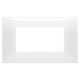 Rama decorativa aparataj modular Vimar, rectangulara, 4M, alb, NeveUp Glossy, 09674.01