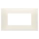 Rama decorativa aparataj modular Vimar, rectangulara, 4M, fildes, NeveUp Glossy, 09674.02