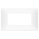 Rama decorativa aparataj modular Vimar, rectangulara, 4M, alb mat, NeveUp Matt, 09674.11