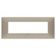 Rama decorativa aparataj modular Vimar, rectangulara, 7M, gri porumbel mat, NeveUp Matt, 09677.12